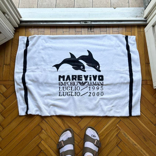 1995/00 Emporio Armani Beach Towel White