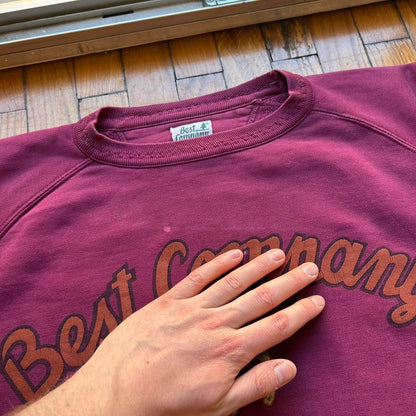 1980s Best Company Sweatshirt Burgundy M