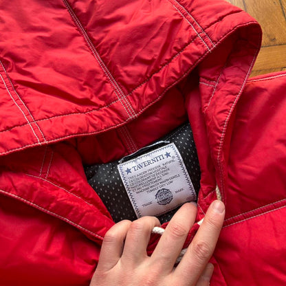 1990s Taverniti Puffer Jacket Red XL