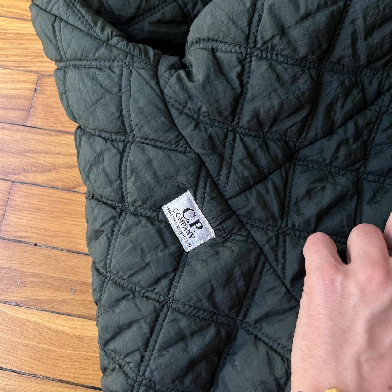 1980s CP Company Quilted Jacket Liner Green L