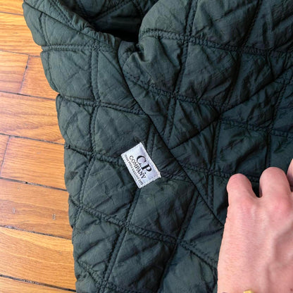 1980s CP Company Quilted Jacket Liner Green L