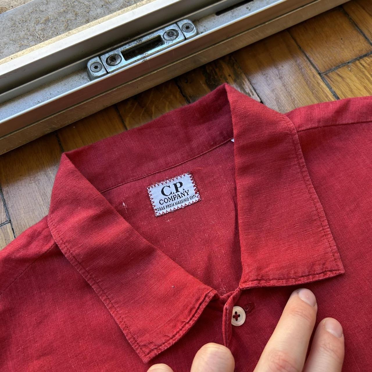 1990s CP Company Floral Shirt Red L