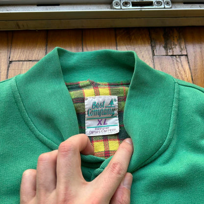 1980s Best Company Cardigan Green XL