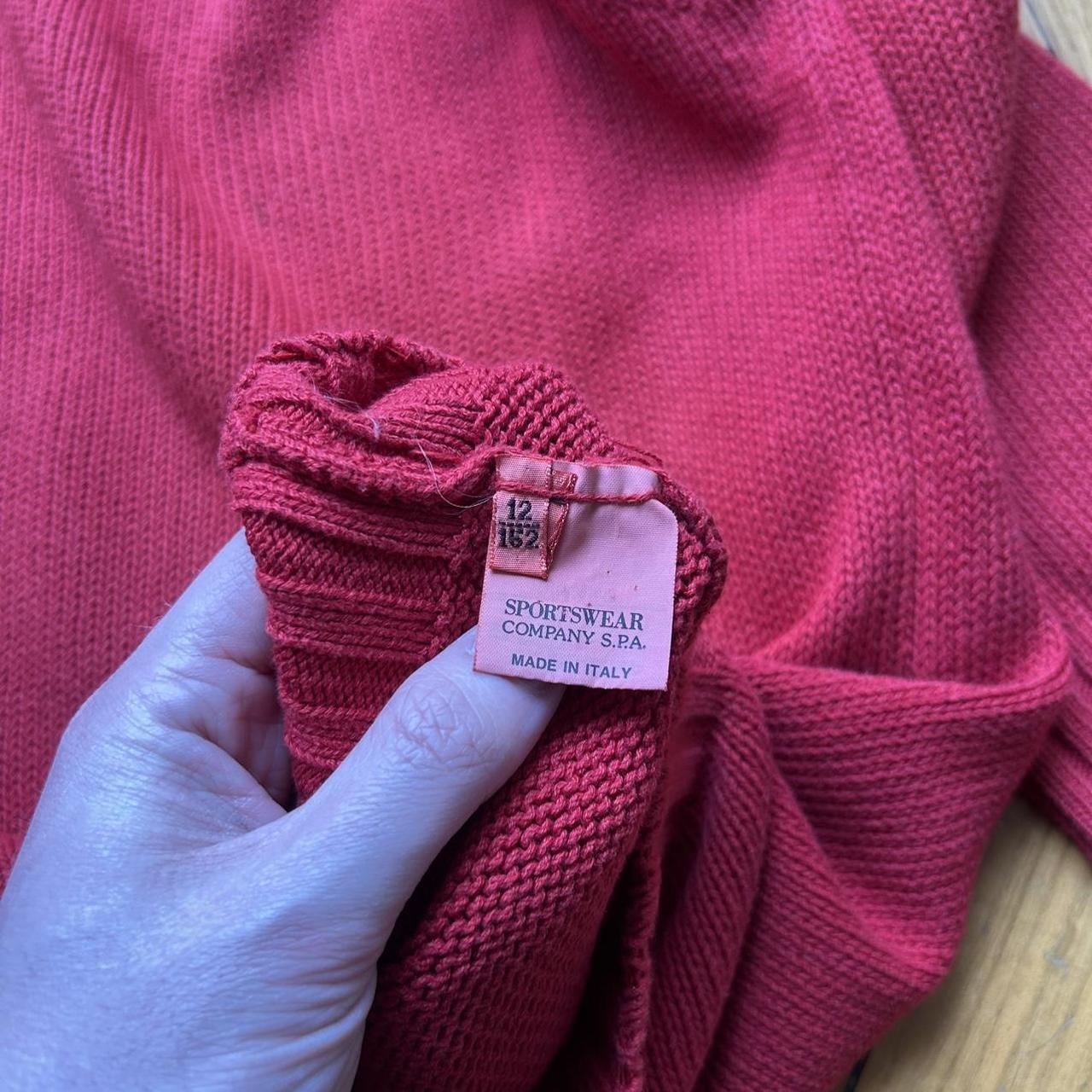 1980s CP Company Knitted Jumper Red S