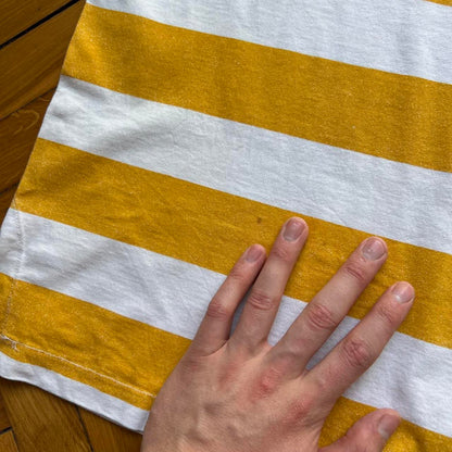 1990s Stone Island Marina Reflective Striped T Shirt L