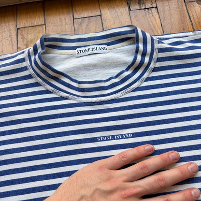 1980s Stone Island Striped T Shirt M