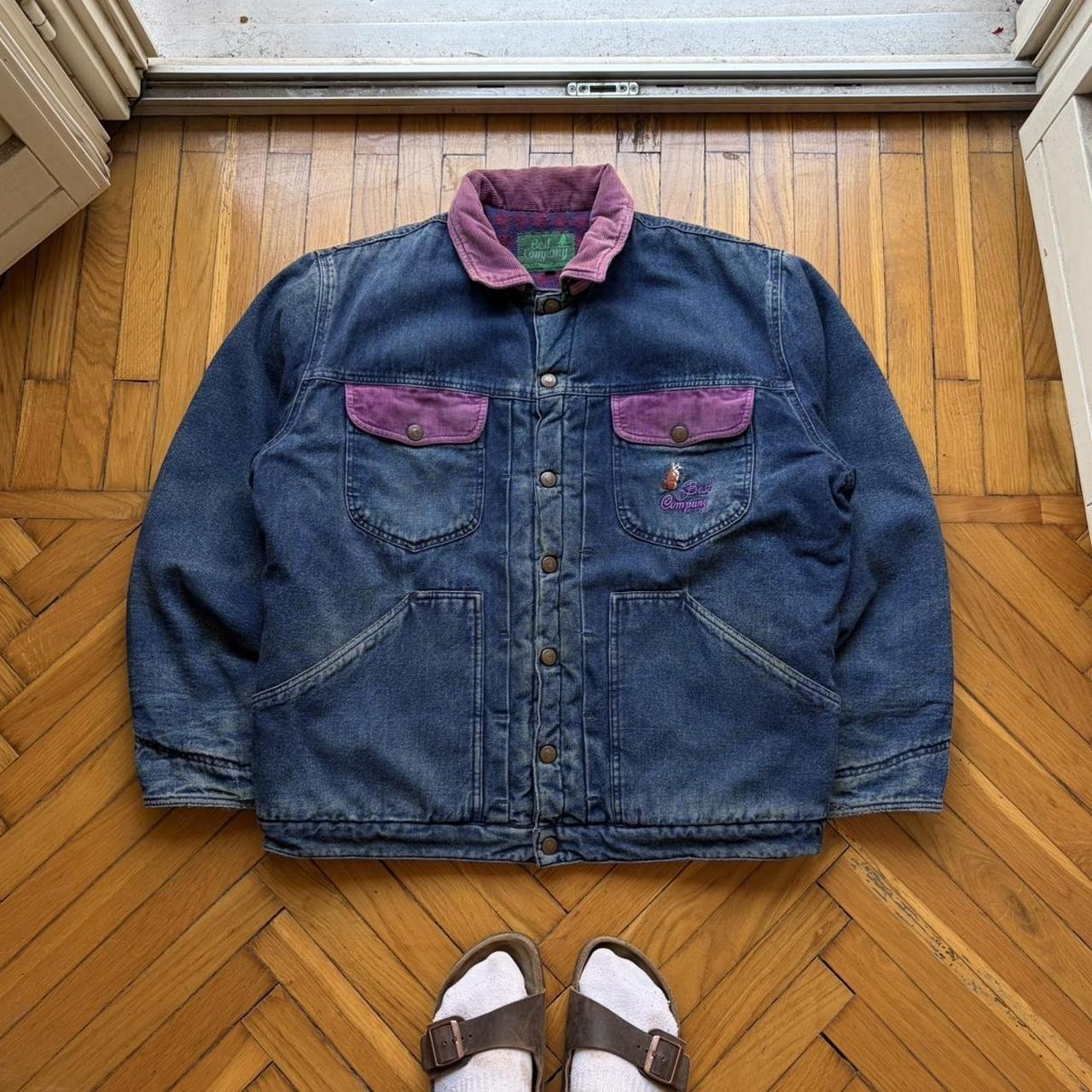 1980s Best Company Denim Jacket Blue XL