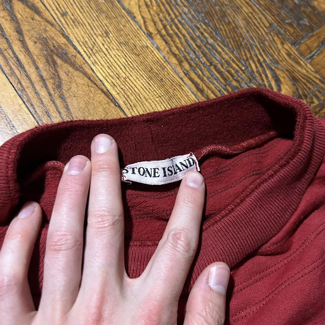 1980s Stone Island Sweatshirt Red XL