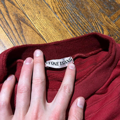 1980s Stone Island Sweatshirt Red XL