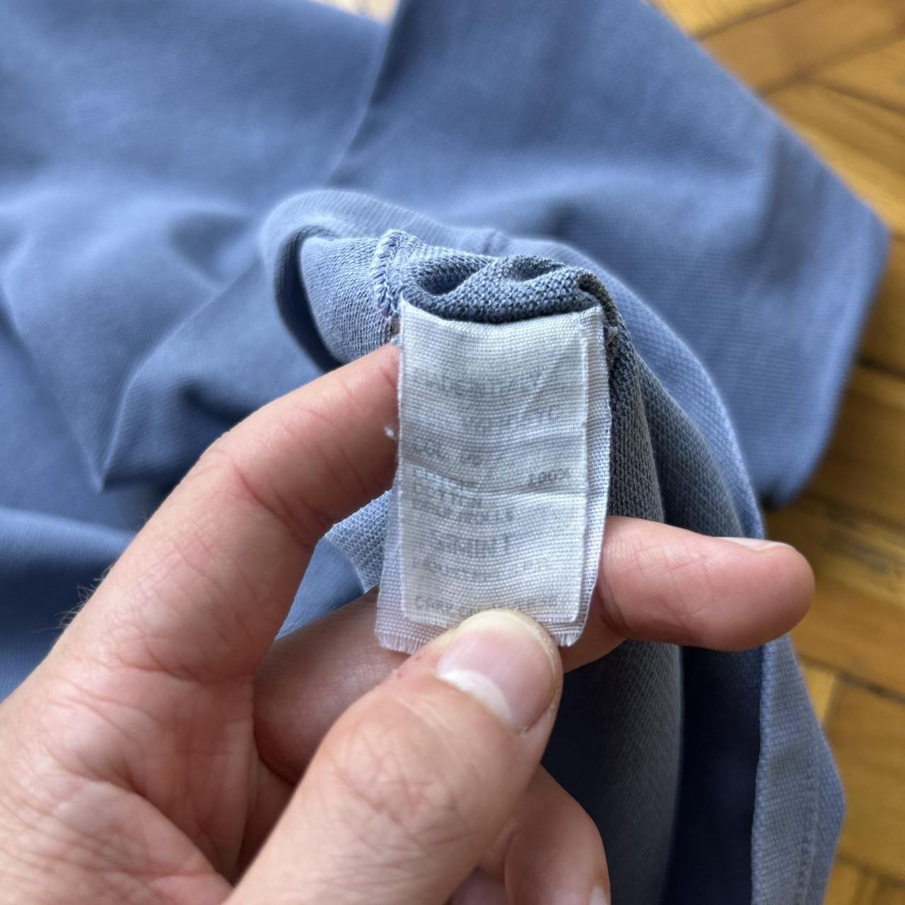 1990s Armani Jeans LS Polo Shirt Blue XL