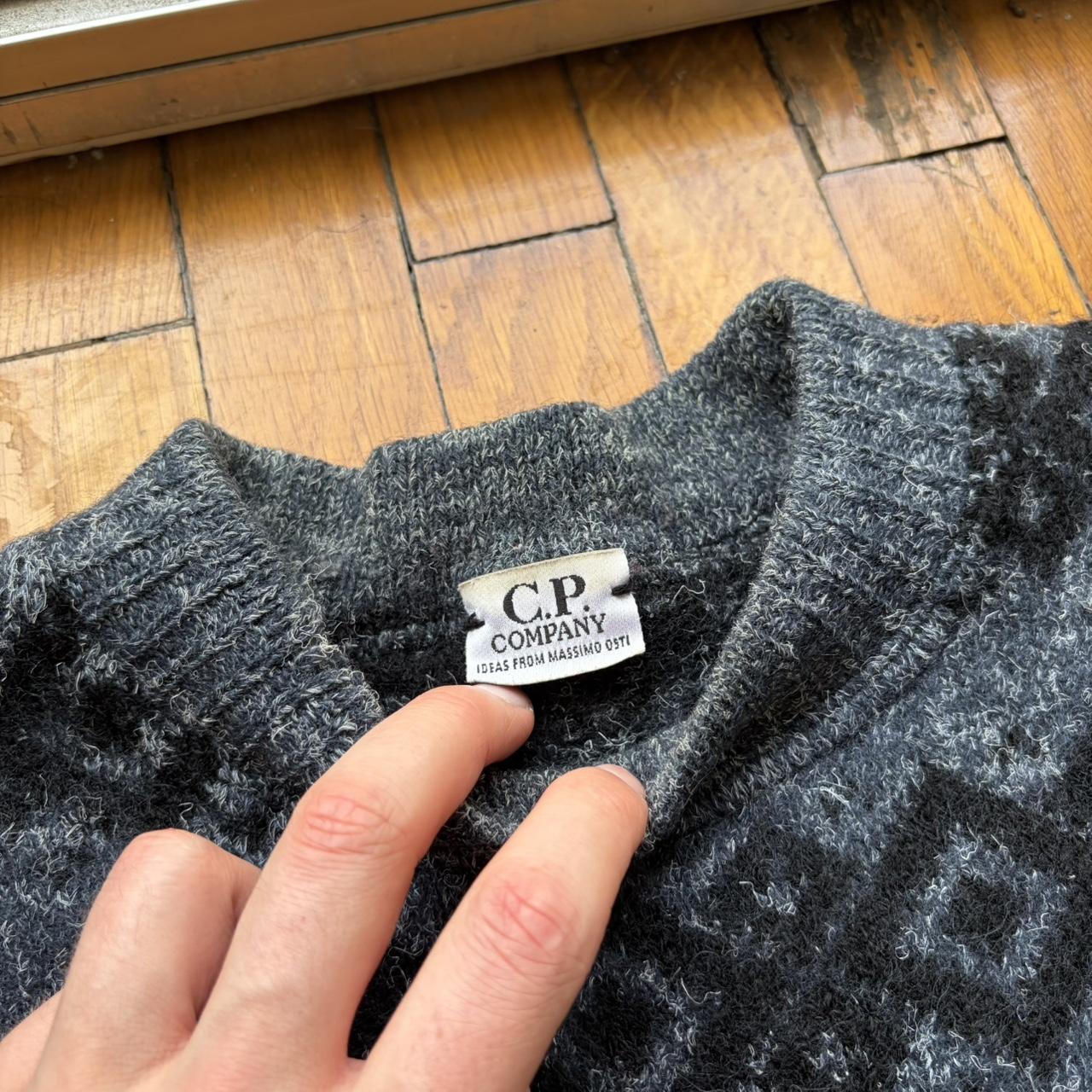 1980s CP Company Knitted Jumper Grey S
