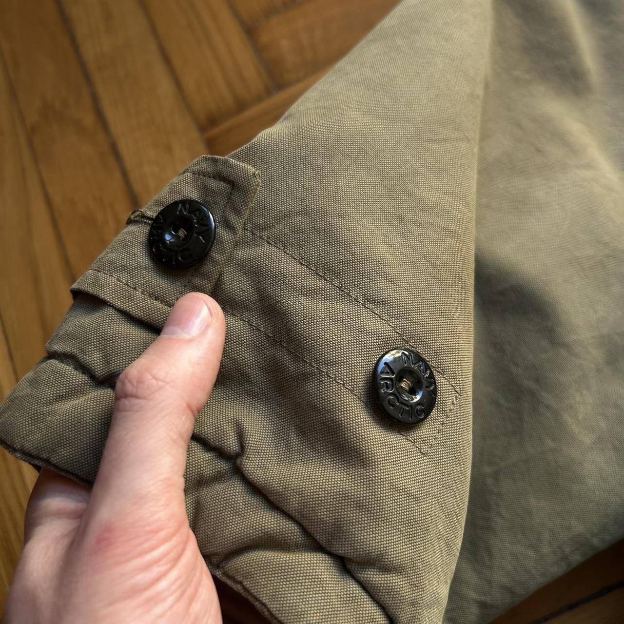 1980s Boneville Navy Arctic Parka Jacket Khaki XL