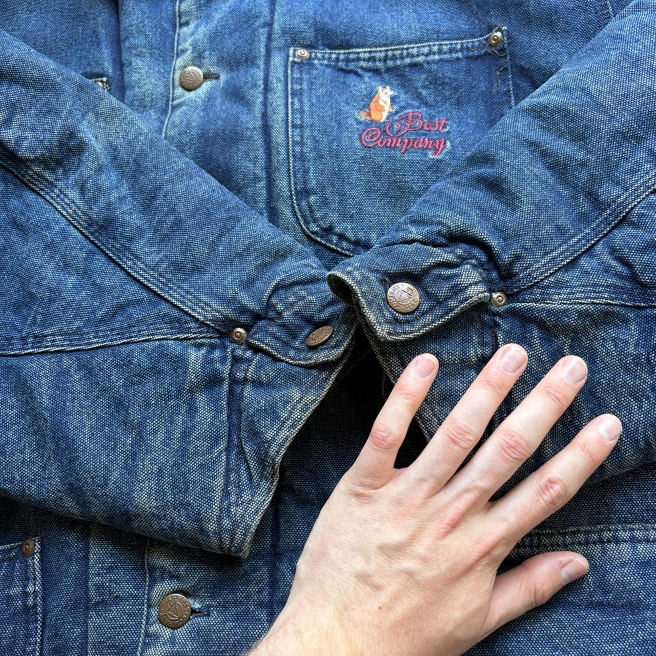1980s Best Company Denim Coat XXL