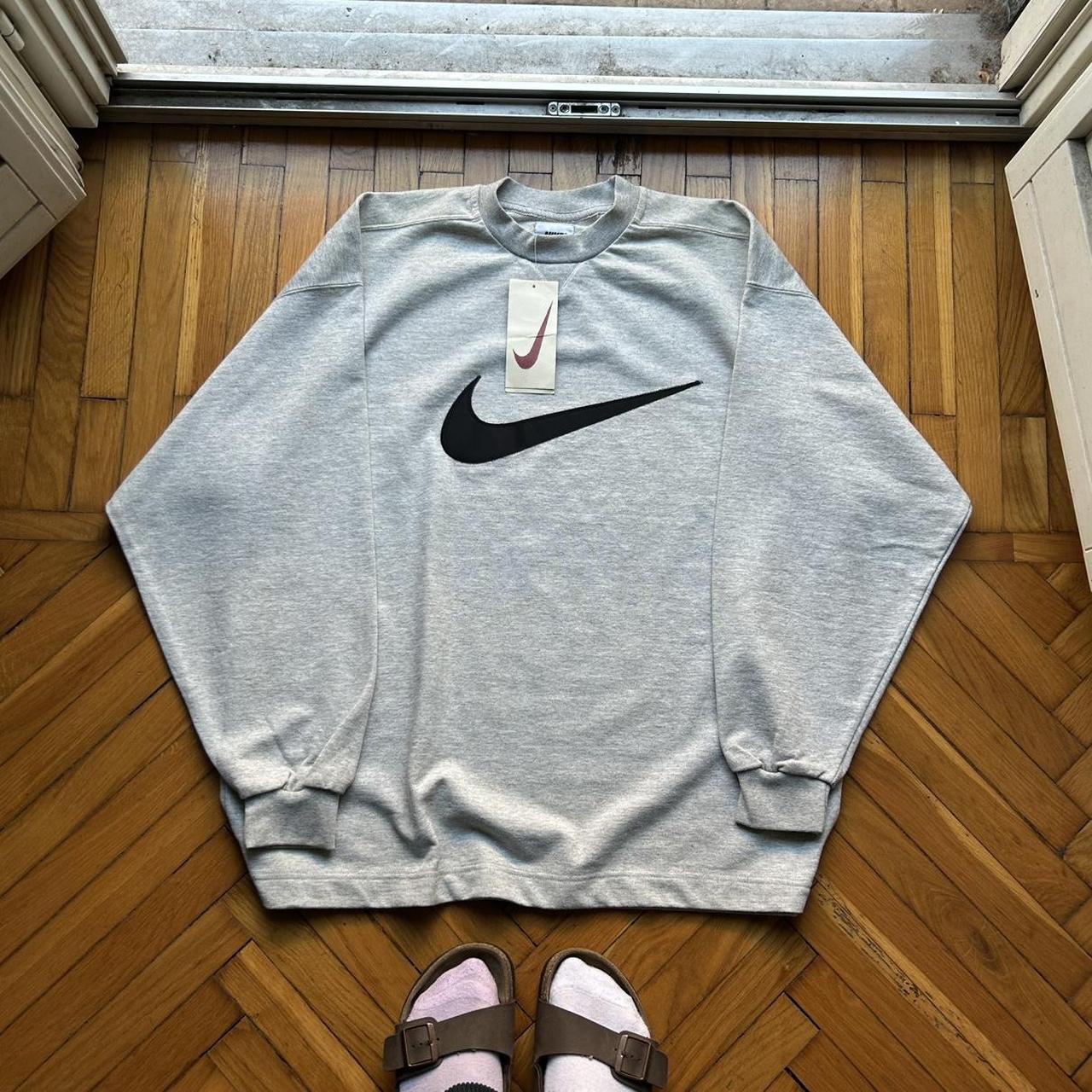 1990s BNWT Nike Sweatshirt Grey XL