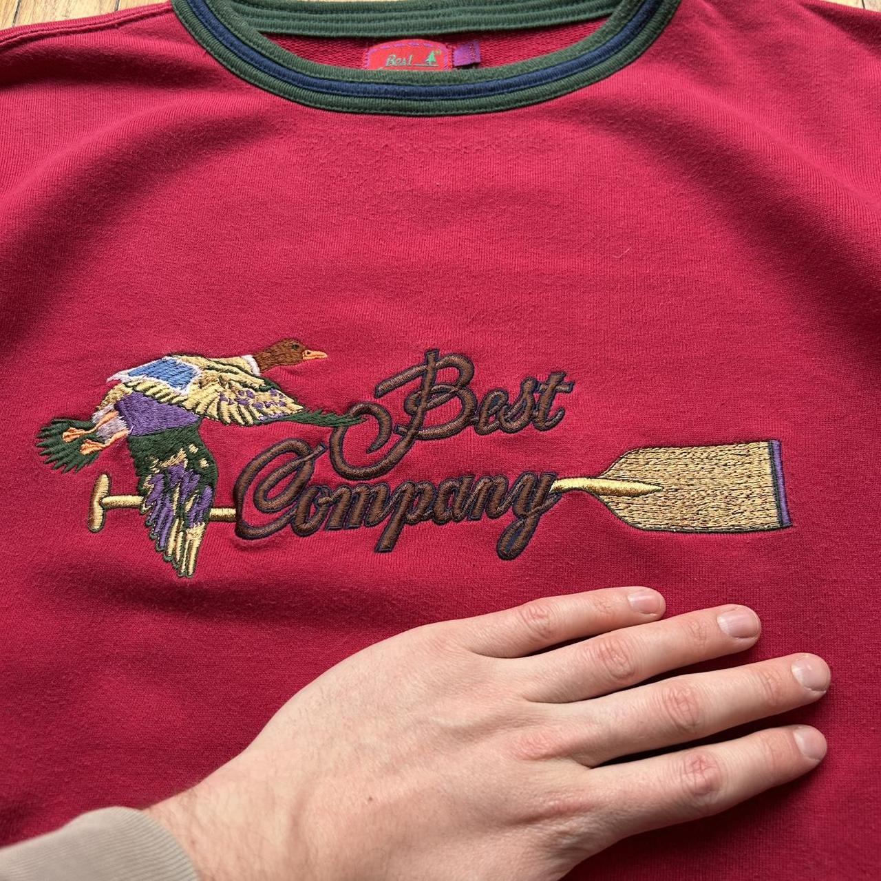 1980s Best Company Sweatshirt Red L