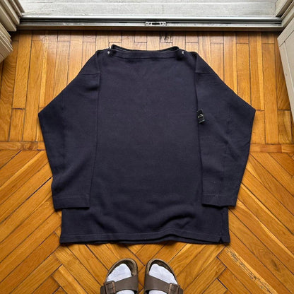 1980s Stone Island Sweatshirt Navy L (NO BADGE)