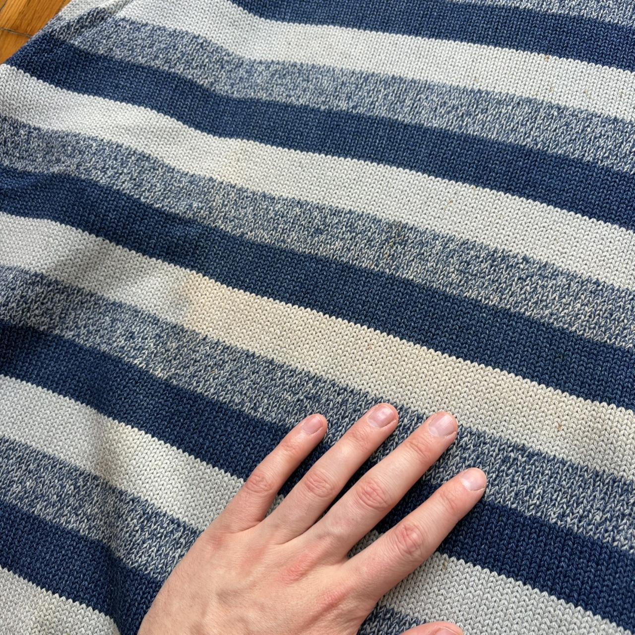 1990s Armani Jeans Striped Knitted Jumper L