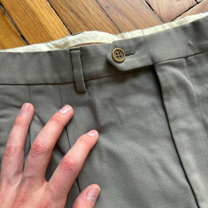 1990s Giorgio Armani Trousers Khaki 38W 34L