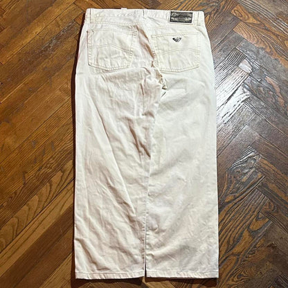 1990s Armani Trousers Cream 34W 28L