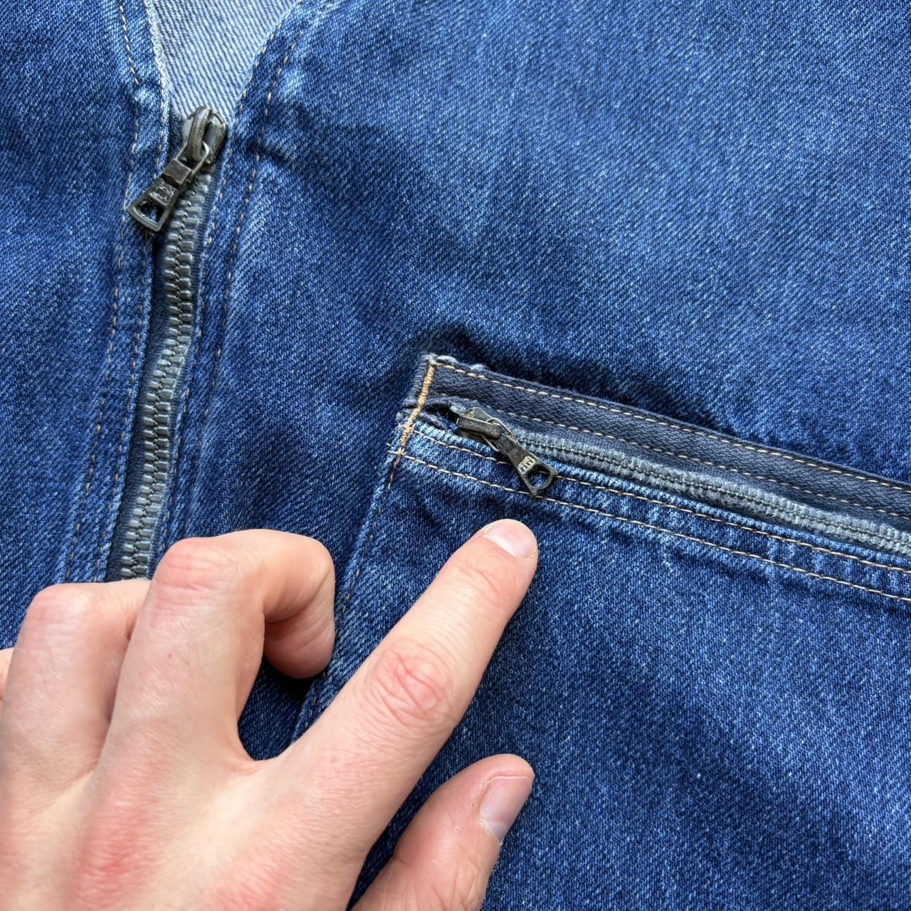 1980s Giorgio Armani Denim Gilet S