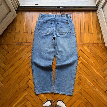 1990s Armani Jeans Blue 32W 28L