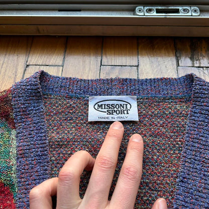 1990s Missoni Sport Knitted Cardigan M