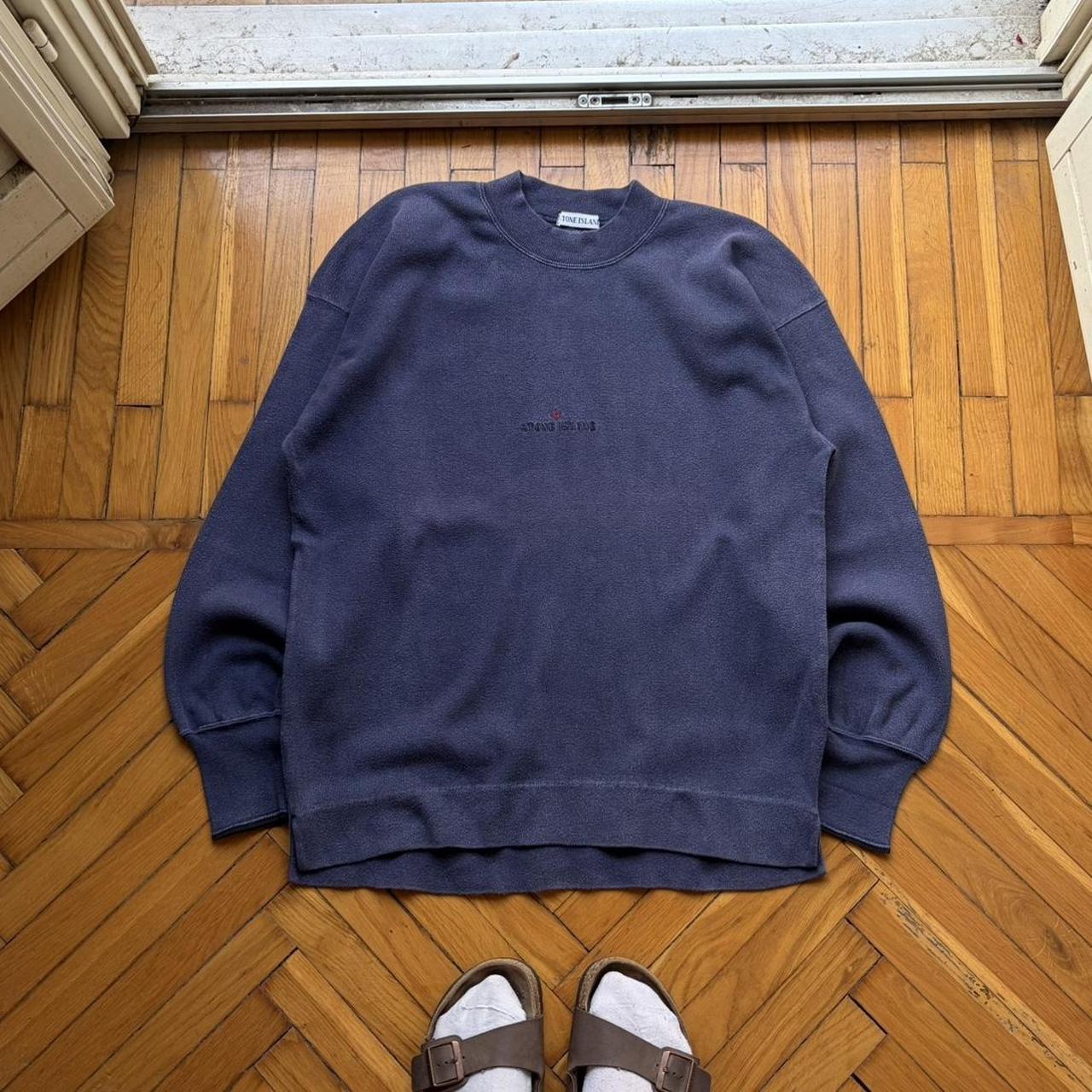 1980s Stone Island Sweatshirt Navy L