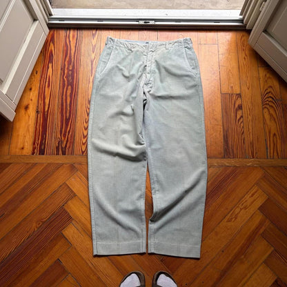 1980s Boneville Corduroy Trousers Grey 34W 30L