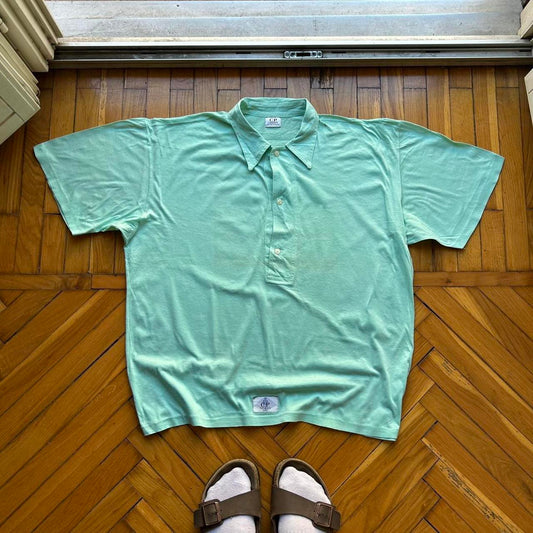 1980s CP Company Polo Shirt Green M