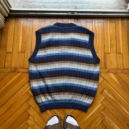 1990s Benetton Knitted Sweater Vest L