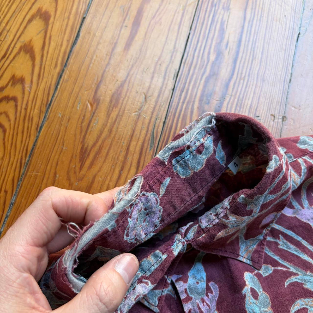 1980s CP Company Floral Shirt M