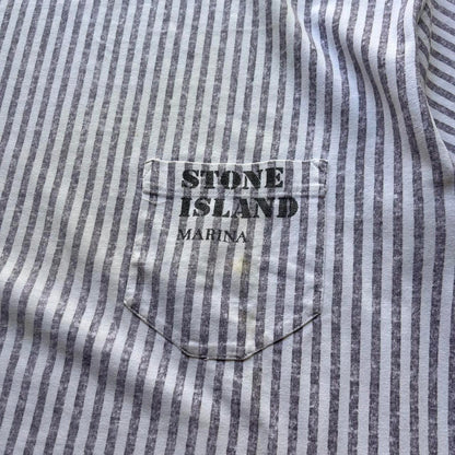 1984 Stone Island Marina Striped T Shirt XL