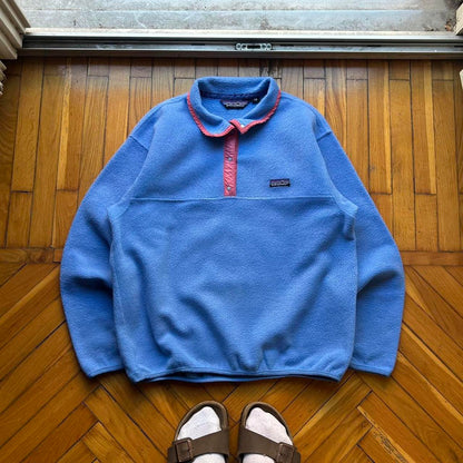 1990s Patagonia Fleece Sweatshirt Blue S