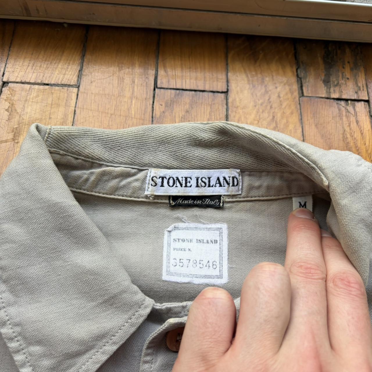 S/S 1996 Stone Island Marina Linen & Cotton Shirt M