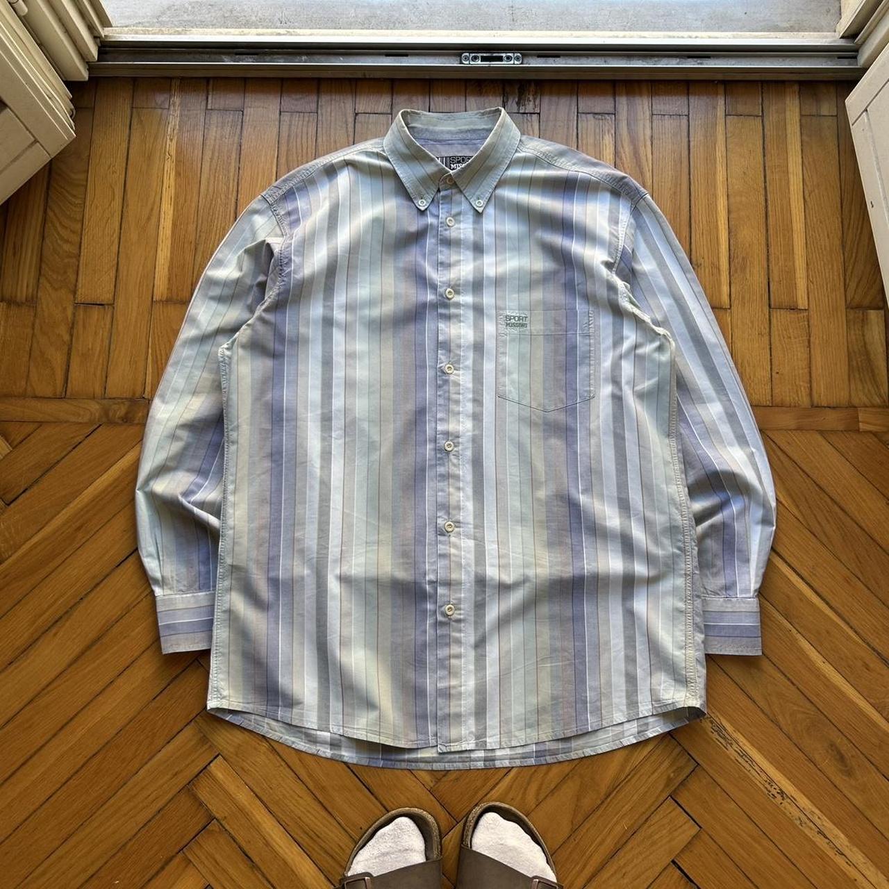 1990s Missoni Sport Striped Shirt L