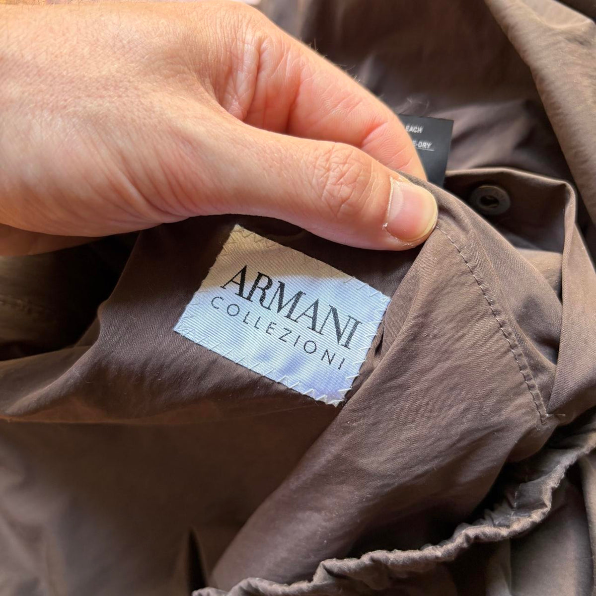 2000s Armani Collezioni Bomber Jacket Brown L