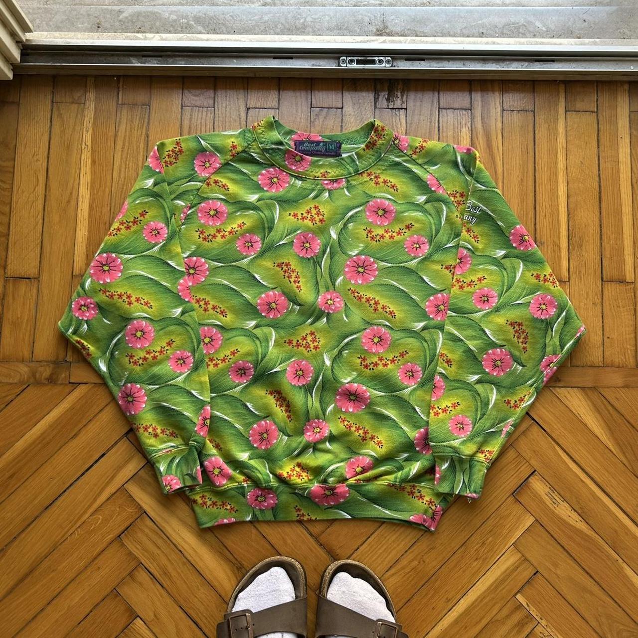 1990s Best Company Floral Sweatshirt S