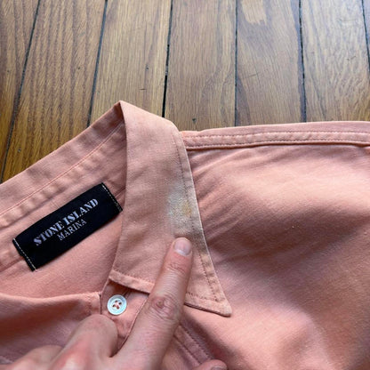 1980s Stone Island Marina Shirt Orange L