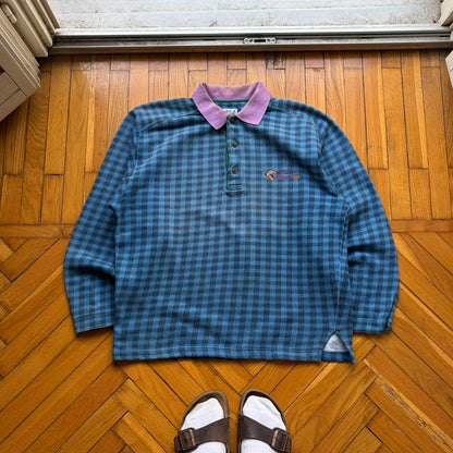 1980s Best Company Checked Sweatshirt M