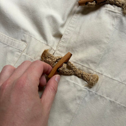 1990s Ralph Lauren Duffle Coat Cream L
