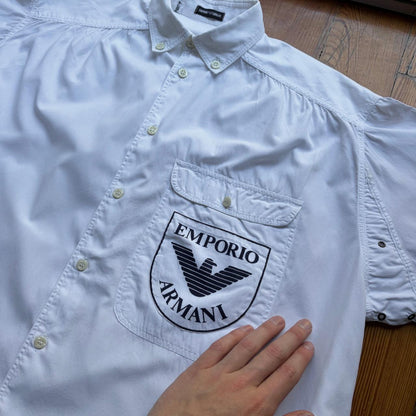 1980s Emporio Armani Shirt White L