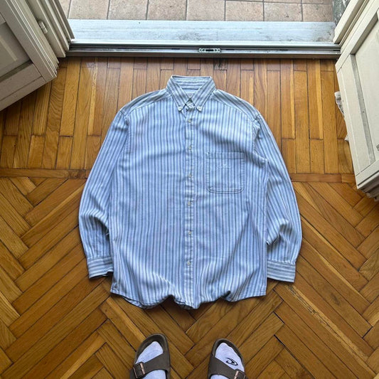 1990s Armani Jeans Striped Shirt M