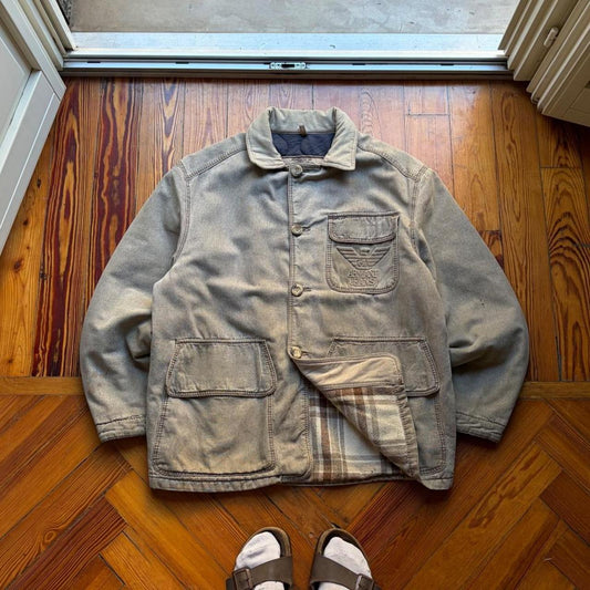 1990s Armani Jeans Coat XL
