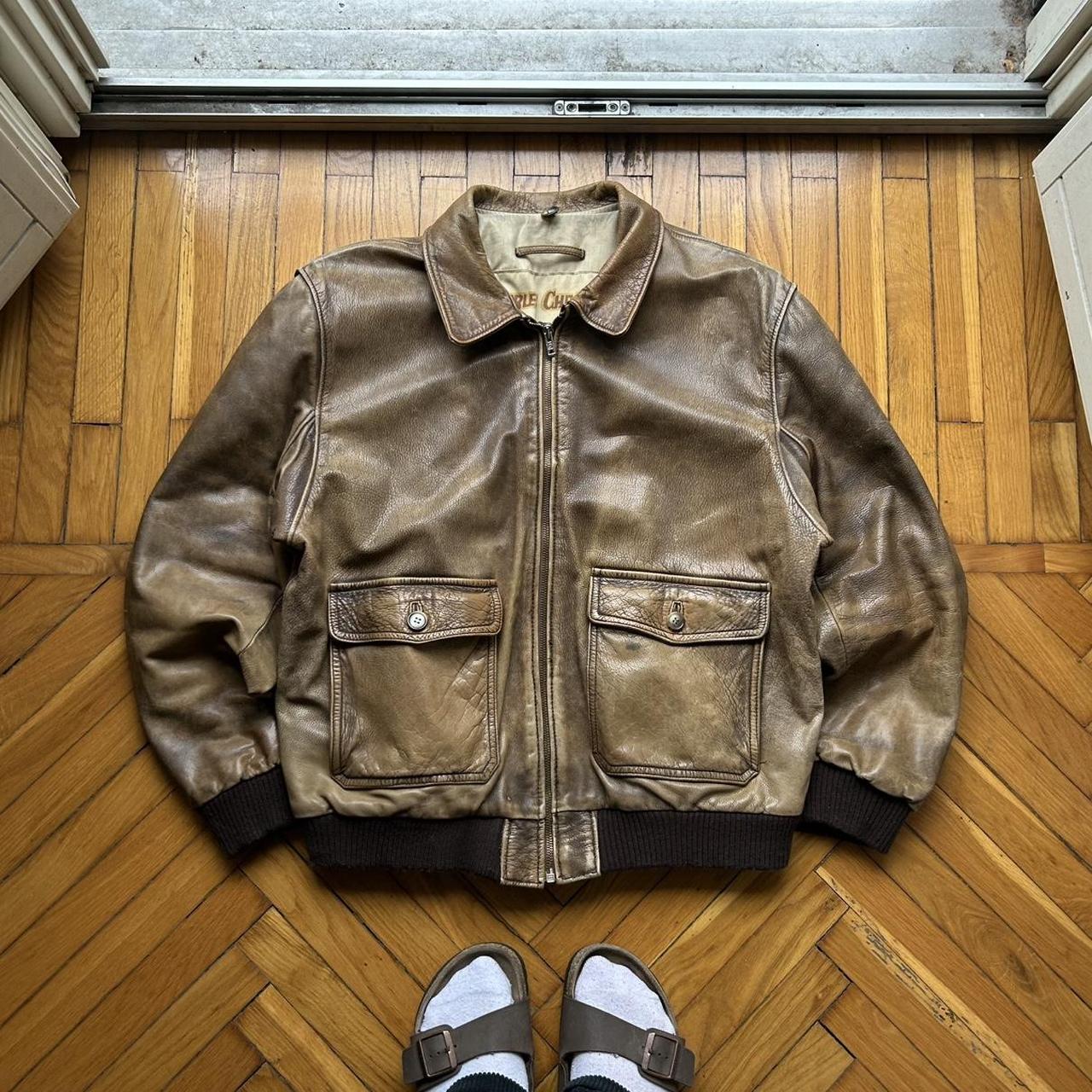 1990s Charles Chevignon Leather Jacket L