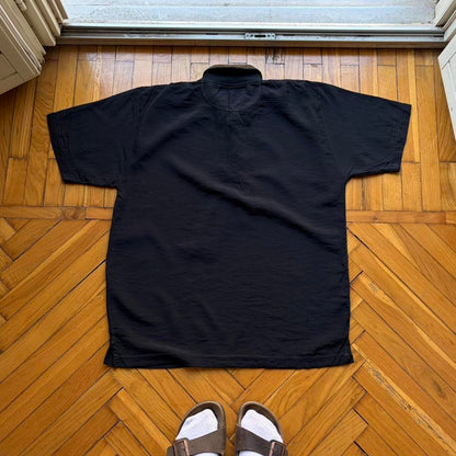 1990s Armani Jeans Polo Shirt Black M