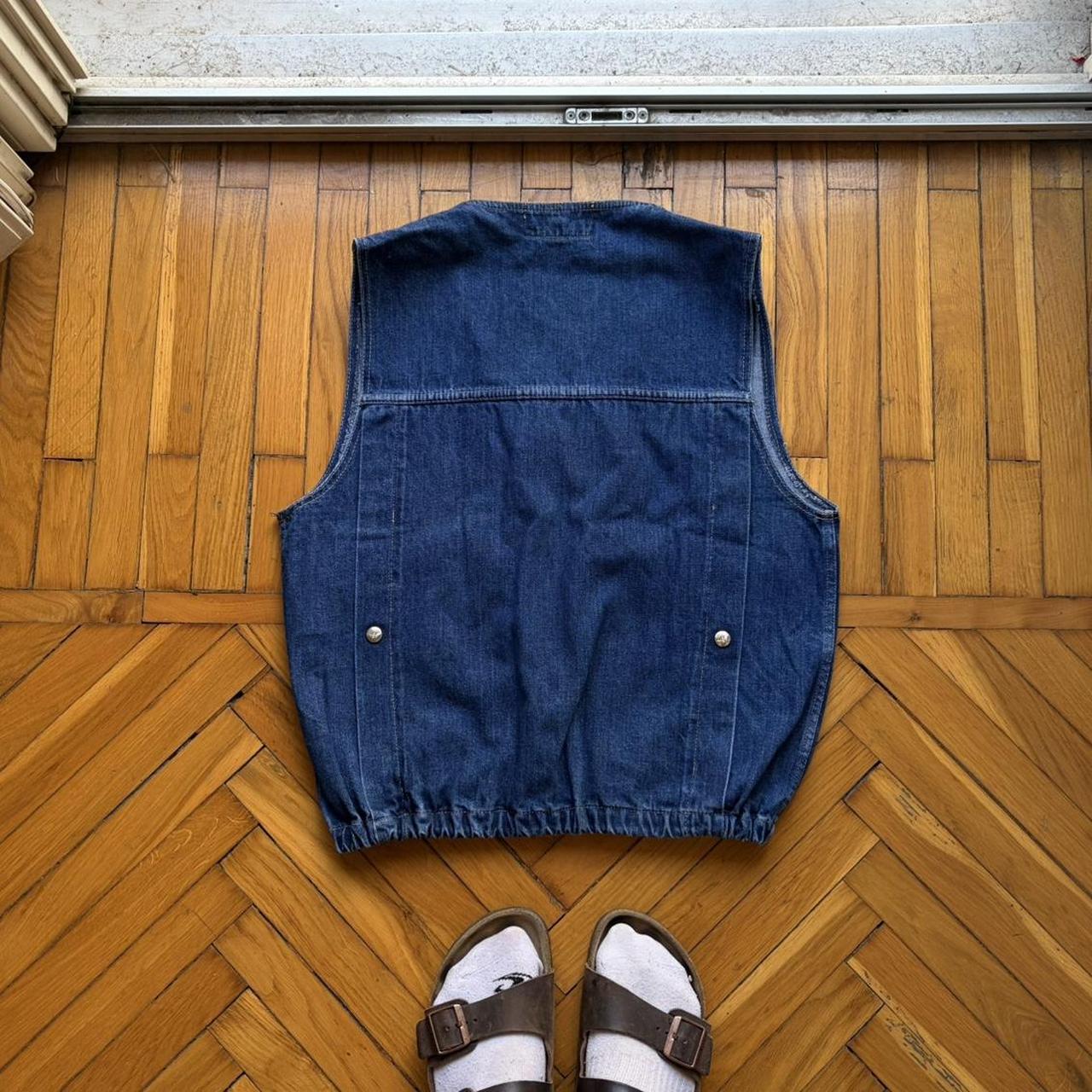1980s Giorgio Armani Denim Gilet S
