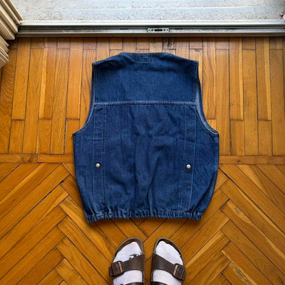 1980s Giorgio Armani Denim Gilet S