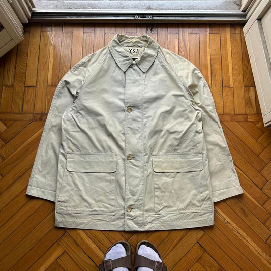 1990s Yves Saint Laurent Jacket Cream XL