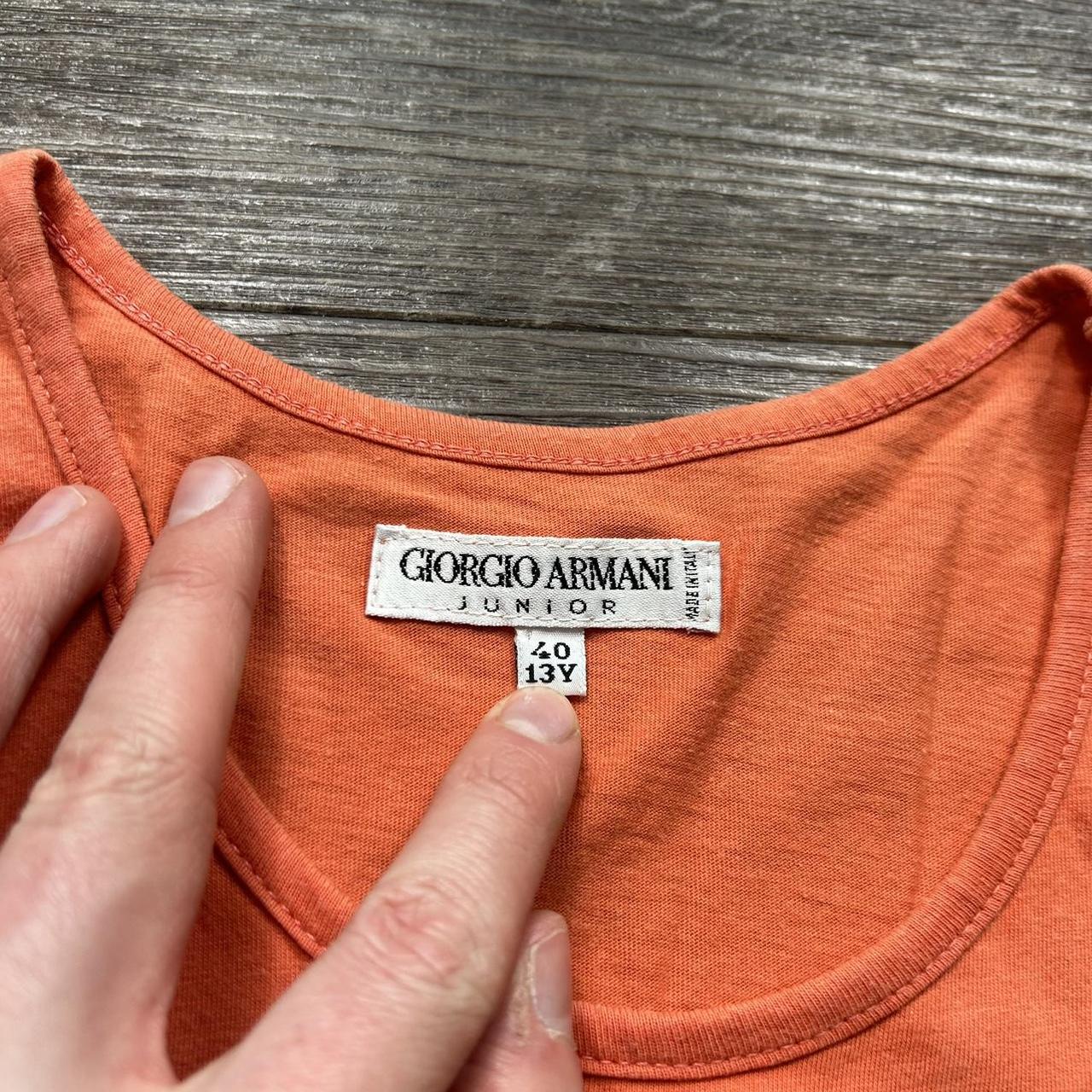 1980s Armani Vest Orange XS