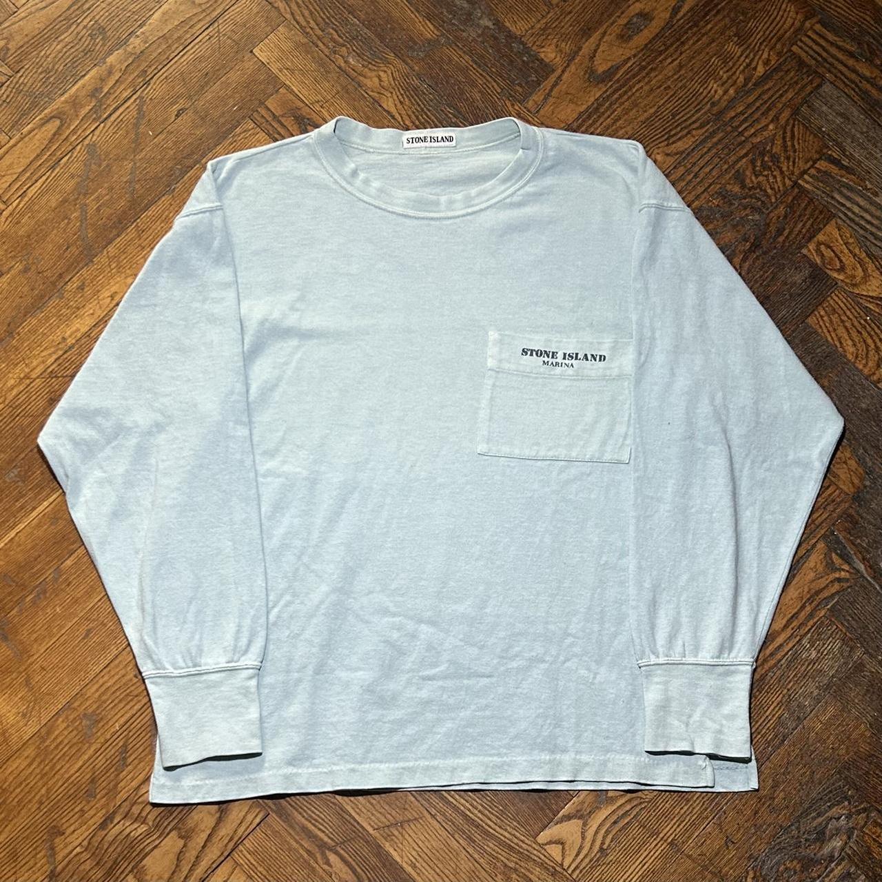 S/S 1983 Stone Island Marina LS Tee Baby Blue M